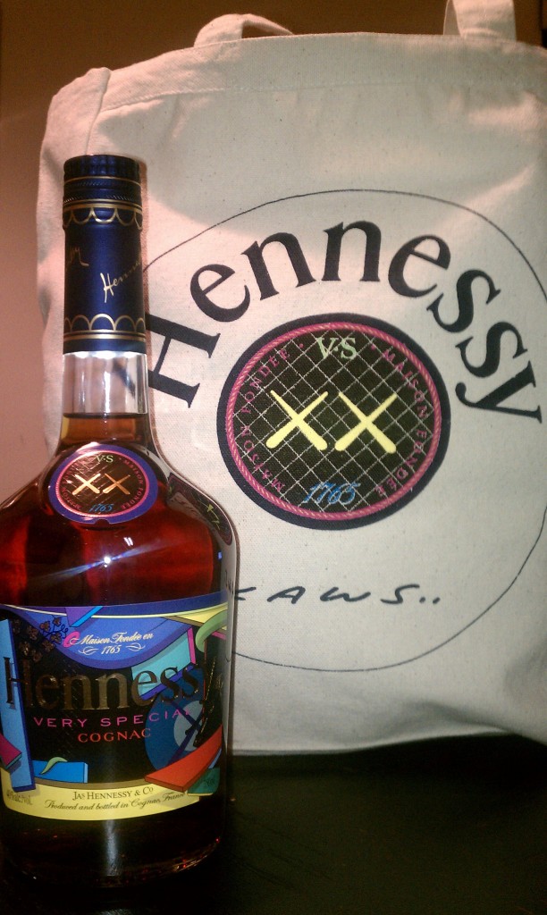Hennessy VS KAWS Exclusive Limited Bottle and Canvas Bag 