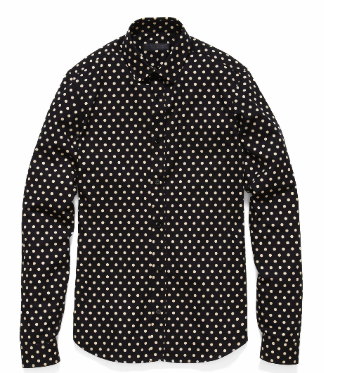 burberry polka dot shirt