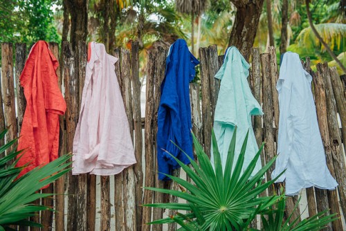 Mister french shirts on fence